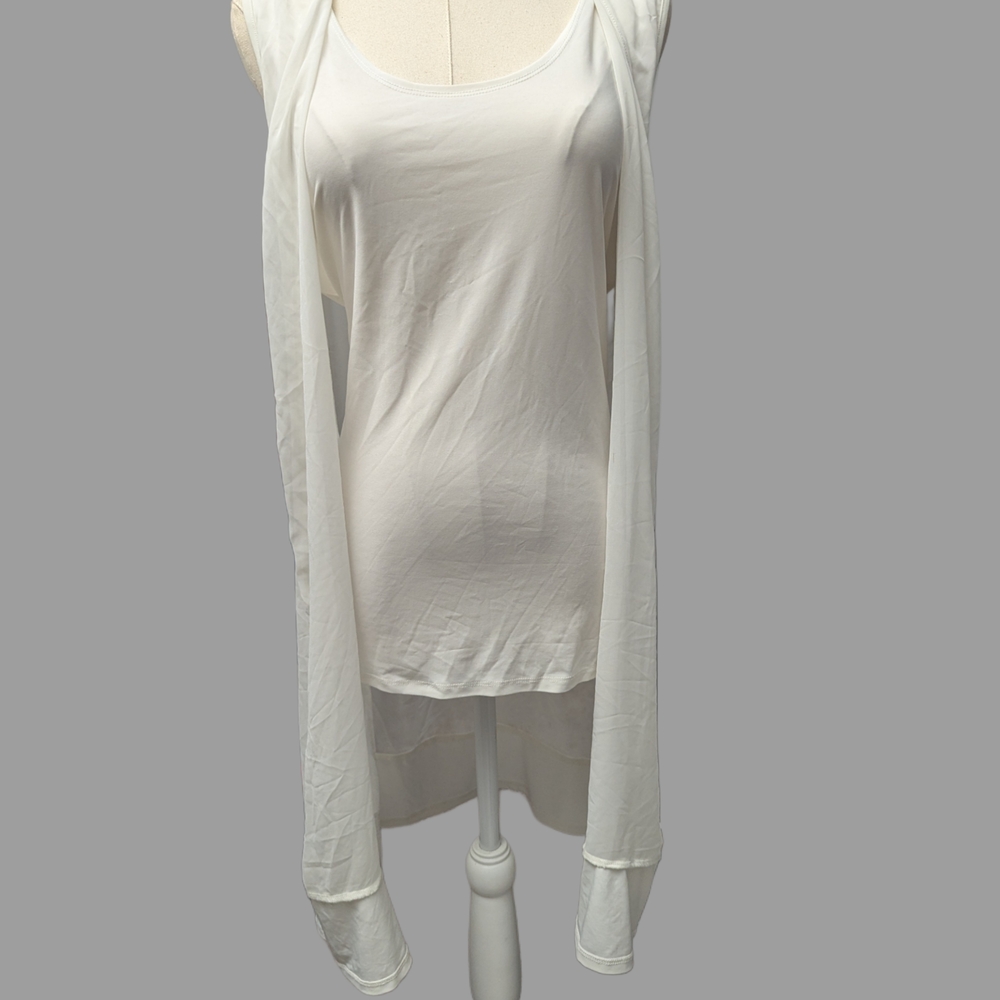 Chic White Sleeveless Women's Tank Top